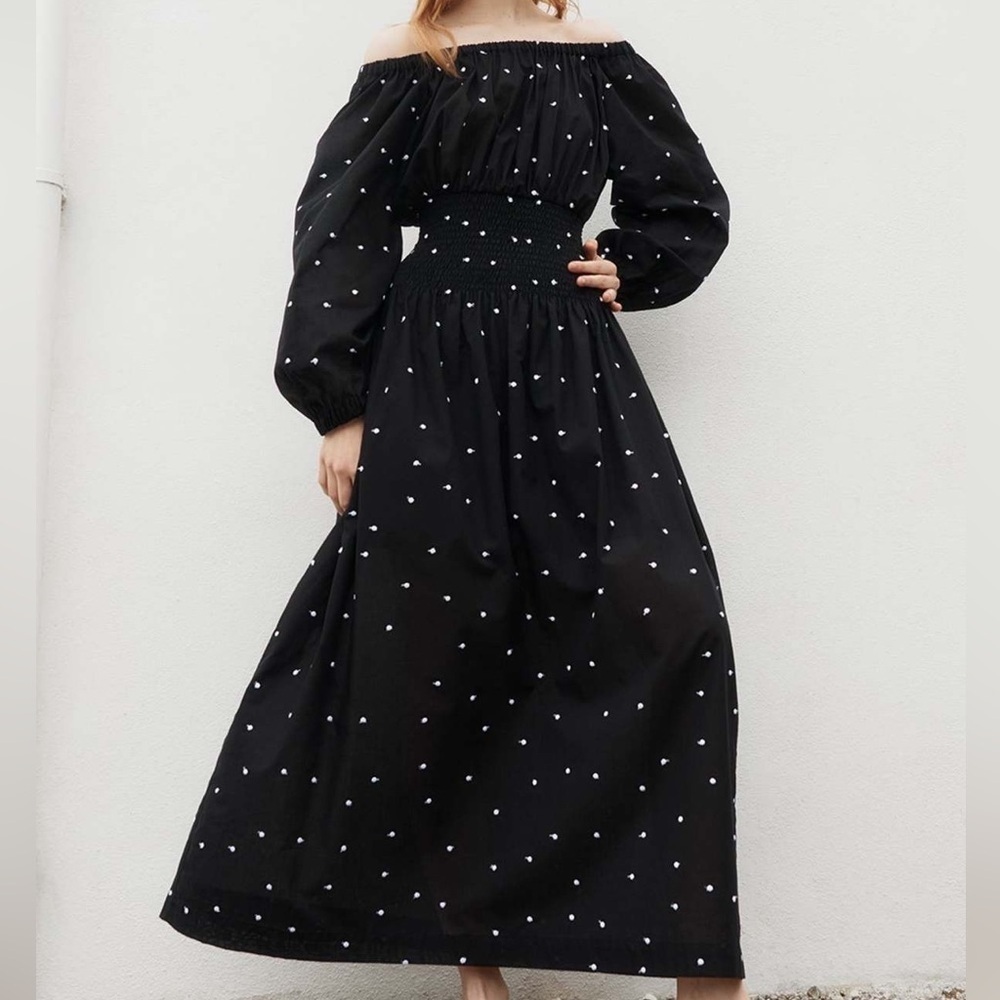 Three Graces London Dress Flossie Cotton Maxi US 2‎ UK 6